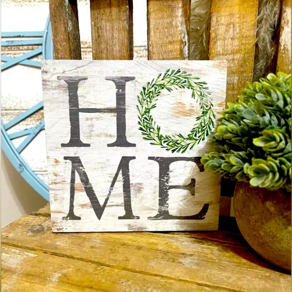 Farmhouse Hobby Lobby HOME Plaque Sign NWT